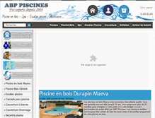 Tablet Screenshot of abp-piscines.com